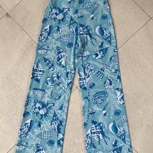 Tori Richard Blue Shells Stretch Pants sz XS